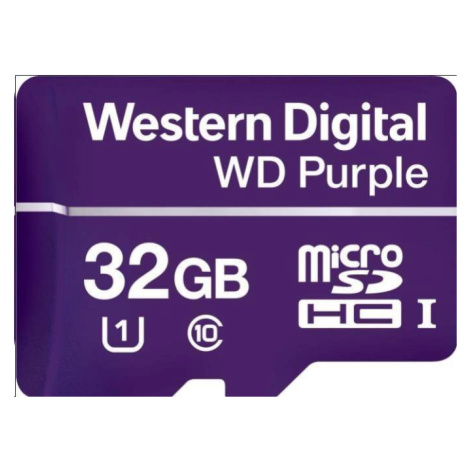 Karta WD MicroSDHC 32 GB fialová WDD032G1P0C Class 10, 16TBW Western Digital