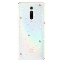Odolné silikónové puzdro iSaprio - Abstract Triangles 02 - white - Xiaomi Mi 9T Pro