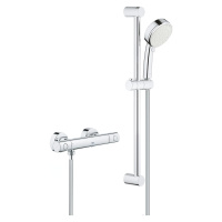 Grohe Grohtherm 800 Cosmopolitan - Sprchový set s termostatom na stenu, 2 prúdy, chróm 34768000