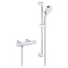 Grohe Grohtherm 800 Cosmopolitan - Sprchový set s termostatom na stenu, 2 prúdy, chróm 34768000