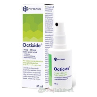 Octicide 1 mg/g + 20 mg/g dermálny roztokový sprej aer deo 50ml