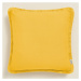 domtextilu.sk Horčicovo žltá obliečka na vankúš Boca Chica so strapcami 50 x 50 cm 75726