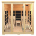 Juskys Infračervená sauna/ tepelná kabína Billund s dvojitým vykurovacím systémom a drevom Hemlo