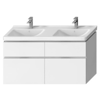 Kúpeľňová skrinka pod umývadlo Jika Cubito 128x46,7x68,3 cm biela H40J4274025001
