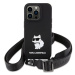 Kryt Karl Lagerfeld KLHCP15SSCBSCNK iPhone 15 6.1" hardcase black Crossbody Silicone Choupette (