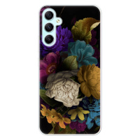 Odolné silikónové puzdro iSaprio - Dark Flowers - Samsung Galaxy A34 5G