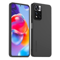 Xiaomi Redmi Note 11 Pro Plus, silikónové puzdro, ultratenké + ochranné sklo displeja, čierne, t