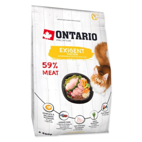 Krmivo Ontario Cat Exigent 0,4kg