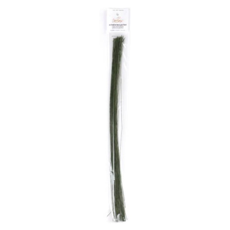 Kvetinové drôtiky zelené tenké 50 ks 40 cm - Decora