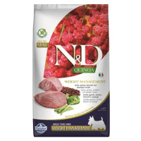 Farmina N&D dog QUINOA (GF) adult mini, weight managment, lamb 0,8kg