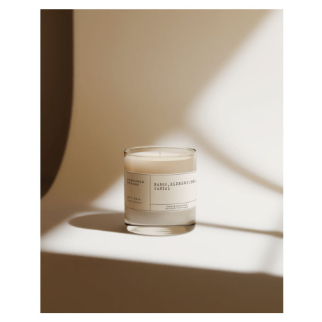 Vonná sójová sviečka doba horenia 40 h #67 Mango, Clementine, Sandalwood – Perfumed Prague