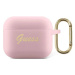 Obal Guess GUA3SSSI AirPods 3 cover pink Silicone Vintage Script (GUA3SSSI)