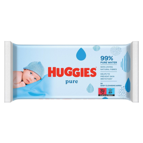 HUGGIES® Single Pure Obrúsky vlhčené 56 ks