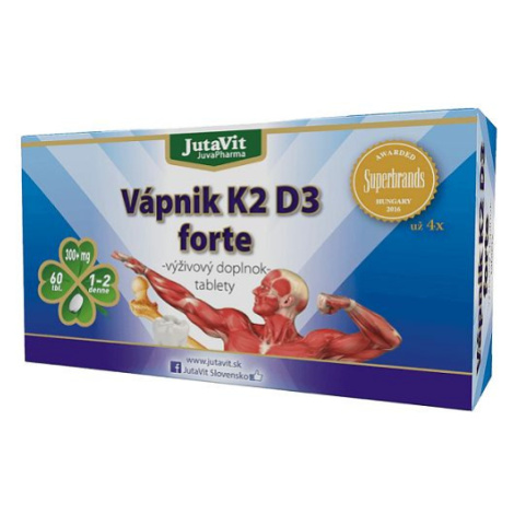 JUTAVIT Vápnik K2 D3 forte 60 tabliet