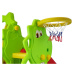mamido  Detská hojdačka šmykľavka basketbalový kôš 3v1 dinosaurus