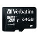 Verbatim paměťová karta Micro Secure Digital Card Premium, 64GB, micro SDXC, 44084, UHS-I U1 (Cl