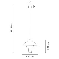 MARKET SET Závesné svetlo Ruche, Ø 40 cm, biele