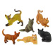 mamido Sada 6 figúrok čistokrvných mačiek Domáce mačky