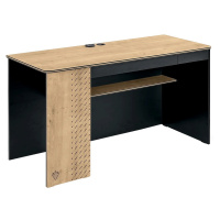 Veľký písací stôl sirius - dub čierny/dub zlatý