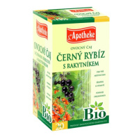 APOTHEKE BIO SELECTION ČAJ AKTÍVNY DEŇ ČIERNE RÍB. 20x1 5 g 20 x 1.5 g