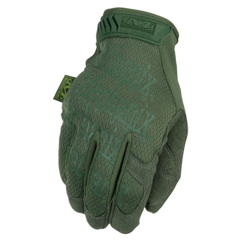 MECHANIX rukavice so syntetickou kožou Original - olivovo zelená XXL/12