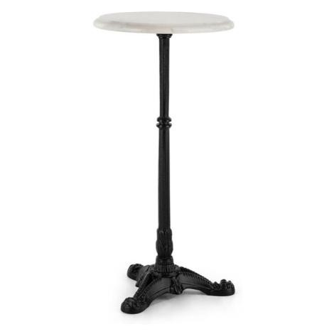 Blumfeldt Patras-XS, bistro stôl, mramorová doska, Ø 30 cm, liatinový stojan