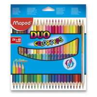 Pastelky Maped Color'Peps Duo - obojstranné pastelky, 48 farieb