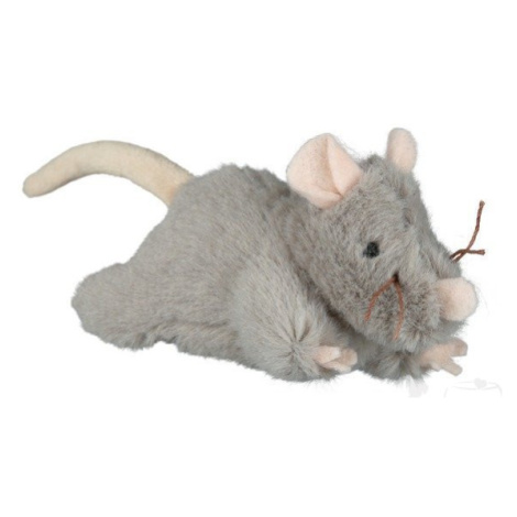 Hračka mačka myš šedá plyšová robustná 15cm TR 1ks Trixie