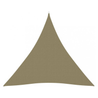Tieniaca plachta trojuholníková 5 x 5 x 5 m oxfordská látka Dekorhome Béžová,Tieniaca plachta tr