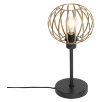 Dizajnová stolná lampa mosadz - Johanna
