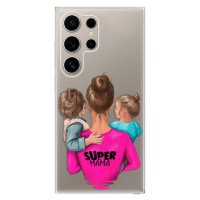 Odolné silikónové puzdro iSaprio - Super Mama - Boy and Girl - Samsung Galaxy S24 Ultra