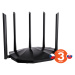 Tenda TX2 Pro Wireless AX1500 Router 802.11ax/ac/a/b/g/n,1500 Mb/s, GWAN, GLAN, Wi-Fi 6, W