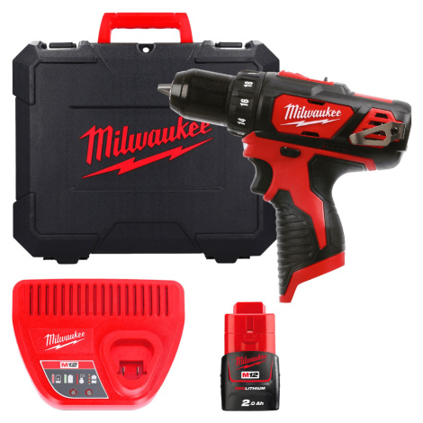 MILWAUKEE M12BDD-201C M12 Aku vŕtačka bez príklepu - kompaktná 4933479439