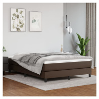 vidaXL Rám na boxspring posteľ, hnedý 140x200 cm, umelá koža