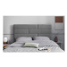 Svetlosivé čalúnené čelo postele 140x120 cm NY - Cosmopolitan Design