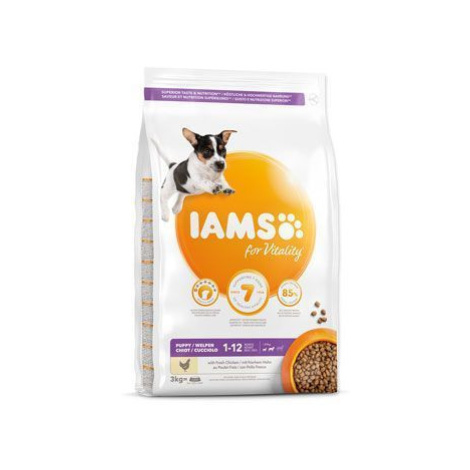 Iams Dog Puppy Small&Medium Chicken 3kg