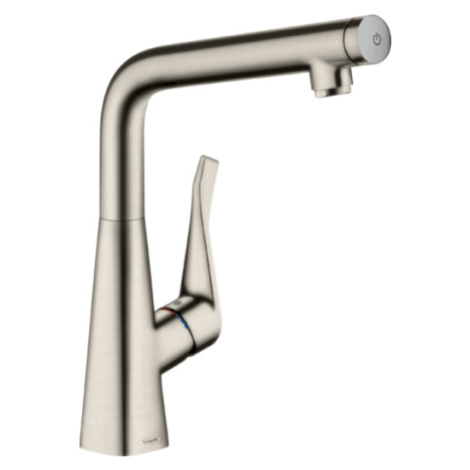 Drezová batéria Hansgrohe Metris Select M71 s otočným raménkem vzhled nerezu 14883800