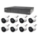 Kamerový set 1x AVTECH DVR DGD1009AV a 8x 5MPX Bullet kamera AVTECH DGC5105T