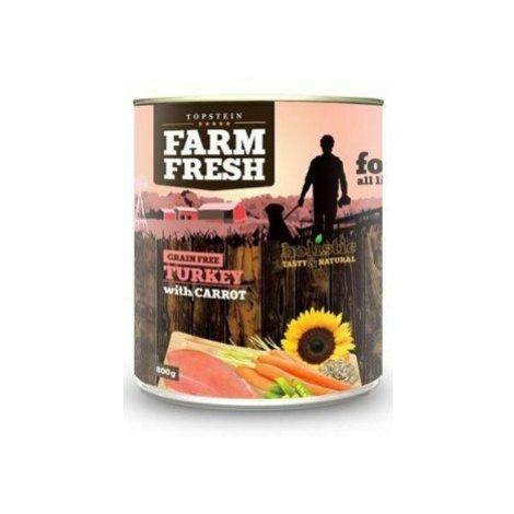 Farmársky čerstvý moriak pre psov s mrkvou 400g + Množstevná zľava zľava 15% Farm Fresh