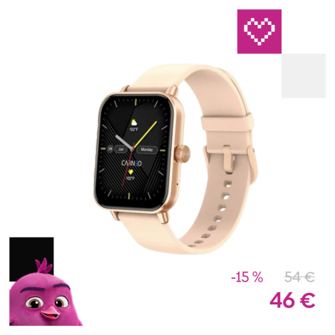 CARNEO Versa HR+ chytré hodinky zlatoružové