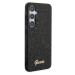 Guess PC/TPU Glitter Flakes Metal Logo Zadný Kryt pre Samsung Galaxy S24 Black