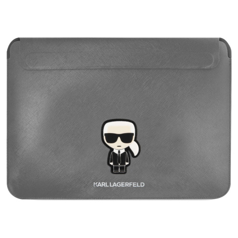 Karl Lagerfeld Saffiano Ikonik Puzdro na notebook 13-14", Sivé