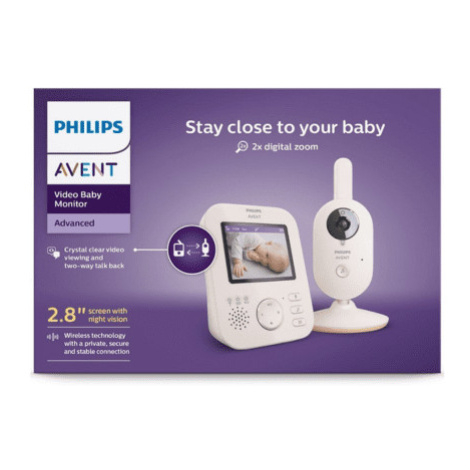 PHILIPS Avent baby video monitor SCD881/26 set