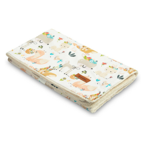 Sensillo Plyšová pikniková deka 80x100