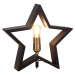 Čierna svetelná dekorácia s vianočným motívom Lysekil – Star Trading