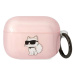 Púzdro Karl Lagerfeld Airpods Pro cover pink Ikonik Choupette (KLAPHNCHTCP)