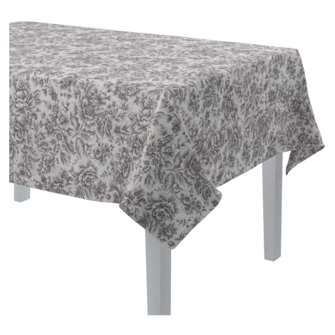 Dekoria Obrus na stôl obdĺžnikový, šedá a biela, Arte, 144-02