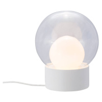 Stolová lampa Pulpo Boule Small, číra/opálová/biela, sklo