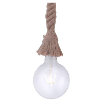 Závesná lampa Rope s lanom, 1-plameňová