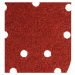 Brúsny papier na suchý zips delta 140 x 140 x 80 mm, K40, 5 ks, s otvormi 54H009 GRAPHITE